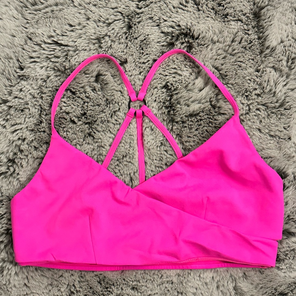 Bright Pink Strappy Bralette